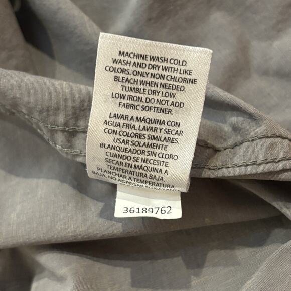 Swiss Tech Shirt Quick Dry Traveler Button Down Long Sleeve Gray Lightweight 3XL - Picture 8 of 8